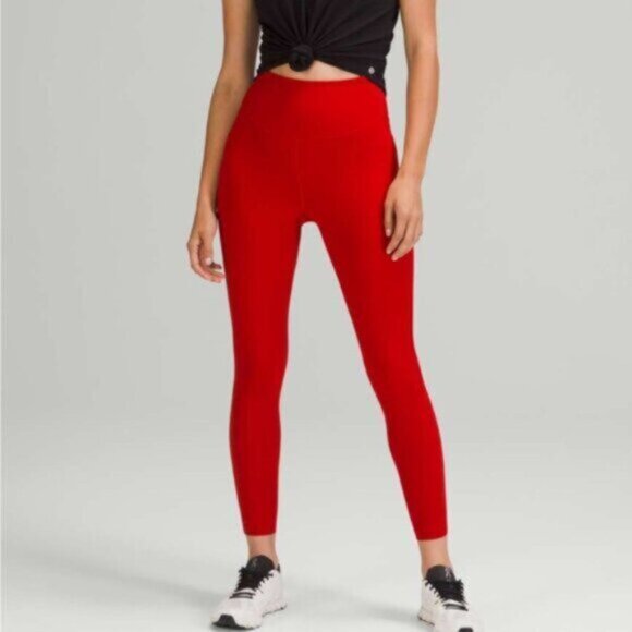 Lululemon  * Base Pace High-Rise Tight   Laggings 23" Dark Red 2022 EUC - Picture 6 of 15